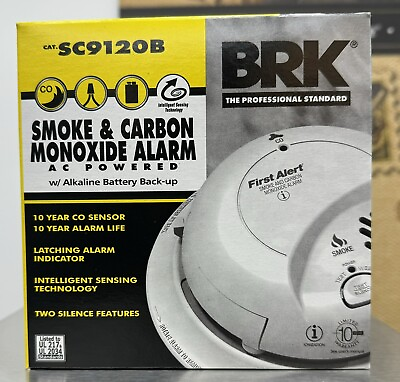 #ad First Alert BRK SC9120B Smoke amp; Carbon Monoxide Detector $34.50