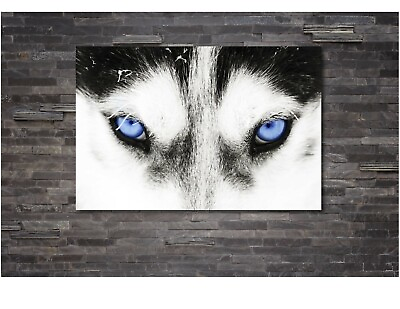 #ad Blue Eyes Wolf Canvas Set Wolves Wall Art Wolf Wall Print Wolves Home Decor $189.99