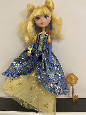 #ad Ever After High Blondie Lockes Thronecoming Doll 11” Mattel Blue Eyes 2013 $40.00