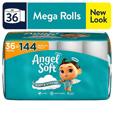 Soft Toilet Paper 36 Mega Rolls $19.85