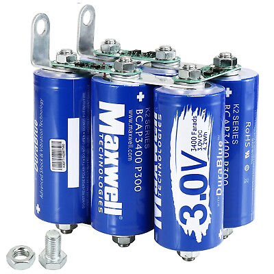 #ad Maxwell Durablue 18V 567F Super Audio Capacitor Battery 6pcs 3.0V 3400Farads $290.00