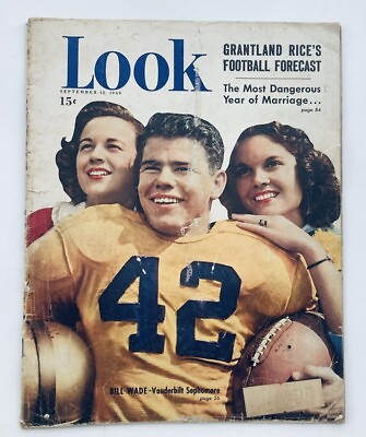 VTG Look Magazine September 13 1949 Vol 13 No. 19 Bill Wade Vanderbilt Sophomore $19.95