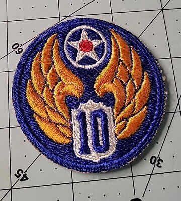 #ad WWII Patch 10th Air Force Hump Pilot China Burma India Theater Vintage War WW2 $6.50