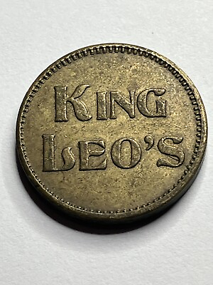 #ad KING LEO#x27;S PIZZA VIDEO GAME ARCADE TOKEN BAKERSFIELD CALIFORNIA OBSOLETE #sh1 $9.99