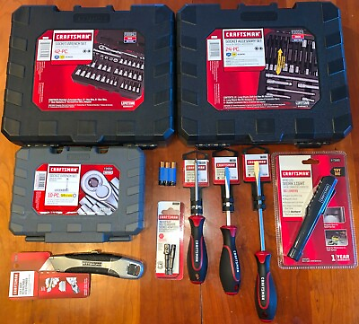 #ad New Craftsman Bit and Socket Wrench sets Bundle of 9 FREE EXPEDITED SHIPPING $236.94