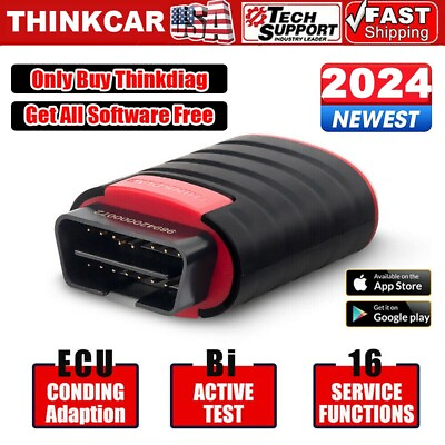 2024 THINKDIAG Bidirectional Car Diagnostic Tool Full Software Free OBD2 Scanner $77.99