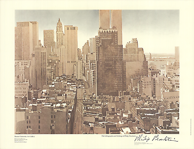 #ad PHILIP PEARLSTEIN View Over SoHo Lower Manhattan 1979 $250.00