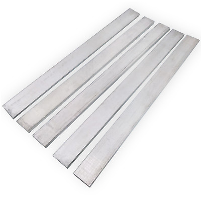 #ad US Stock 5pcs 5mm x 20mm x 250mm 6061 Aluminum Flat Bar Flat Plate Sheet $18.86