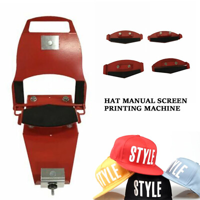 #ad All type Cap Hat Champ Silk screen Printing Machine Manual Press Printer DIY $105.29