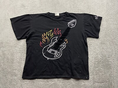 ThinkGeek Shirt Menâ€™s Extra Large Black Playable Electronic Guitar Rock NO AMP $10.49