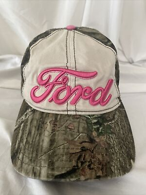 Ford Baseball Cap Women Camo Pink Snapback All Over Print Official Product $10.00