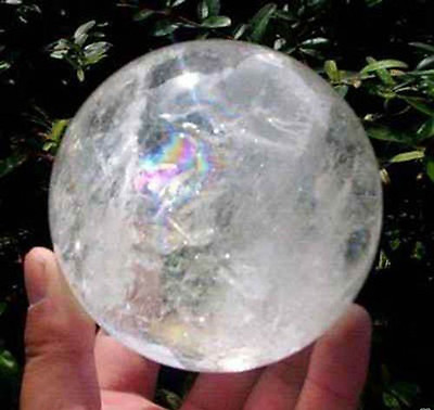 #ad Genuine natural clear quartz crystal sphere ball healing gemstone 50mm $17.09