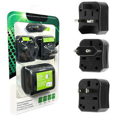 #ad 4 in 1 Universal Power Adapter Wall Charger Socket Travel Plug Converter $6.25