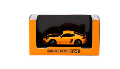 #ad Tarmac x MiniChamps Porsche Cayman GT4 RS 718 Orange Collab64 1 64 $30.99