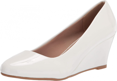 #ad Olivia K Women#x27;s Adorable Low Wedge Heel Shoe Easy Pumps Basic Slip... $48.99