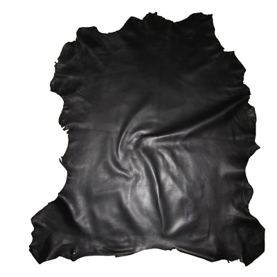#ad Thin 2 oz Black Grain Kid Goatskin Leather Hide Kidskin Garments Water Resistant $29.99
