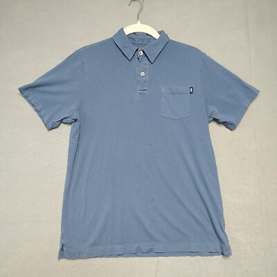 #ad Vineyard Vines Polo Shirt Mens Large Blue Short Sleeve Collared Golf Athleisure $14.48
