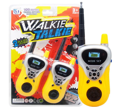 #ad Walkie Talkies Kids Radio Radios Pack 2 Pcs Toy Range Set New Pair Toys Unisex $18.00