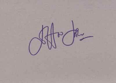 #ad Sir Elton John Signed Autograph 4x5 Index Card COA $180.00