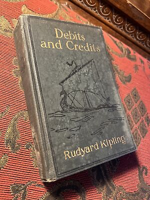 #ad Debits And Credits By Rudyard Kipling 1926 HC $13.99