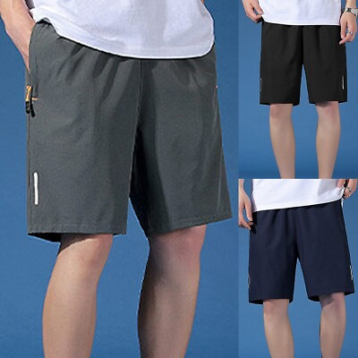 #ad #ad Comfortable Men Short Sportswear Summer Training Trunks Breathable Gym $14.83