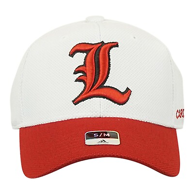 #ad #ad Louisville Cardinals NCAA adidas Unisex White Red Structured Flex Hat $19.99