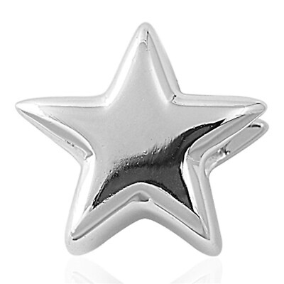 #ad High Polish Star Pendant .925 Sterling Silver Celestial Outer Space Dream Charm $13.59