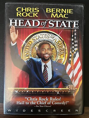 #ad Head of State DVD 2003 Full Screen *OR Widescreen Chris Rock Bernie Mac $6.99