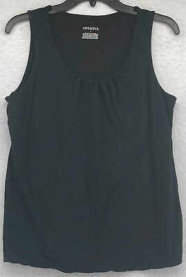#ad Merona Women#x27;s Sleeveless Black Tank Top Size Large $10.99