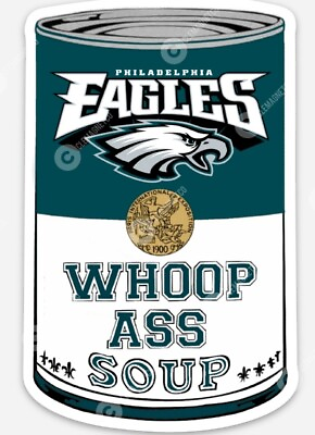#ad Philadelphia Eagles Soup STICKER Football Hurts Brown Fly Eagles Fly Philly $5.55