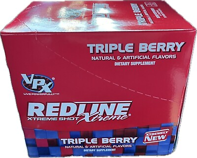 #ad VPX Redline Xtreme Energy Shot Triple Berry 6 PACK 3 fl oz each Exp. 04 2025 $69.95