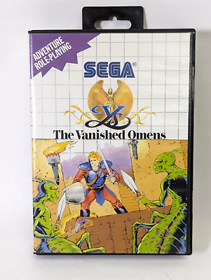 Ys: The Vanished Omens Sega Master 1988 COMPLETE with Case and Manual $99.98