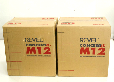 #ad New Sealed Revel Concerta M12 Bookshelf Speakers Black Ash m150 $517.99
