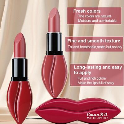 #ad Long Lasting Velvet Matte Lip Color Waterproof Lipstick Makeup∫ Pigment $2.06