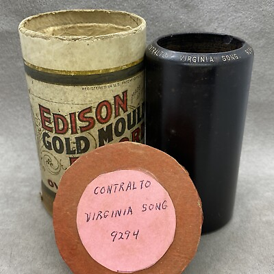 #ad EDISON PHONOGRAPH cylinder record 9294 CONTRALTO VIRGINIA SONG $13.19