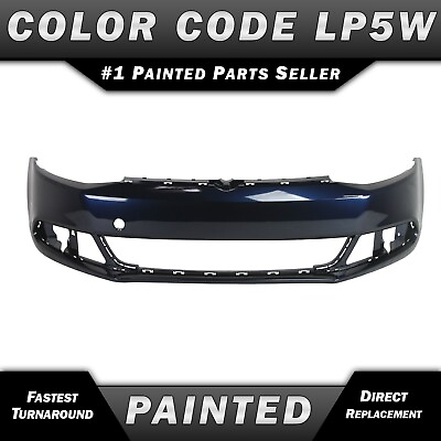 NEW Painted *LP5W Blue* Front Bumper Cover for 2011 2014 Volkswagen Jetta $330.99