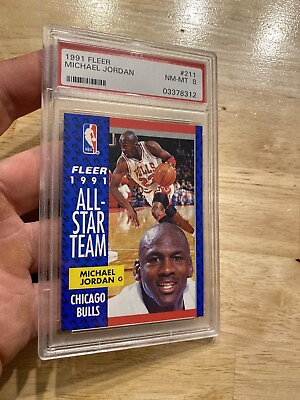 #ad Michael Jordan PSA 8 Fleer Vintage Basketball Collector Card Last Dance Chicago $69.00
