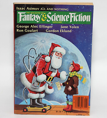 #ad Magazine of Fantasy amp; Science Fiction Famp;SF January 1981 Fine No Label $9.99