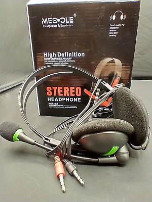 #ad Mebole Stereo Gaming Headphones Big Cable Volume Control MBL 588 Thick Earmuffs $9.00