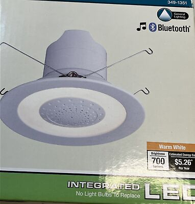 #ad Patriot Lighting LED Retrofit Recessed Light w Bluetooth Speaker 7 5 8” Fit 6” $24.95