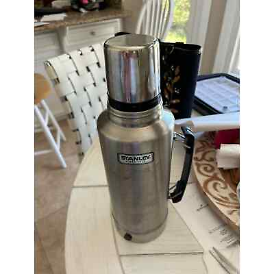 #ad Stanley 2 quart steel vacuum thermos bottle for water soup coffee $22.00