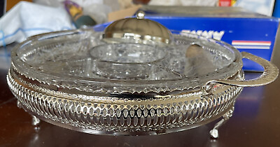 #ad Queen Anne Silver Plated Tableware Mayell Made England hors d’oeuvres￼ Dish NIB $159.00