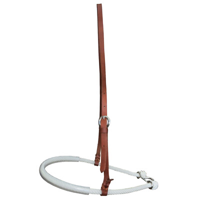 #ad BH HILASON Western Tack Round Nose Working Single Rope Noseband Bosal Tan $34.99