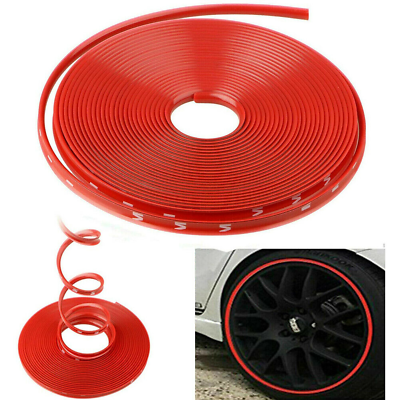 #ad #ad 26FT Car Wheel Hub Rim Trim Tire Ring Guard Rubber Strip Protector Sticker NEW $5.49