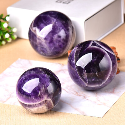#ad Natural Dreamy Amethyst Quartz Sphere Crystal Ball Reiki Healing Stone 45 70mm $26.99