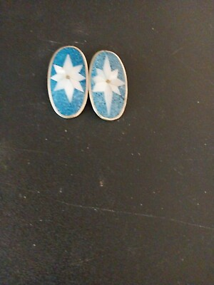 #ad turquoise earrings Mexico Markings $50.00