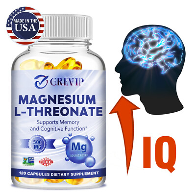 Magnesium L threonate 500mg Nootropic Brain Booster Memory Cognitive Function $12.29