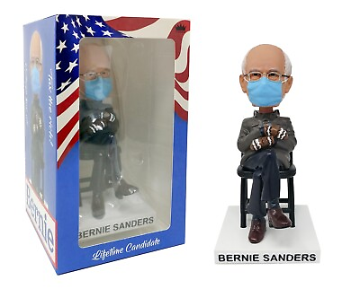 #ad Bernie Sanders Inauguration Day Bobblehead Viral Mittens Action figure $14.99