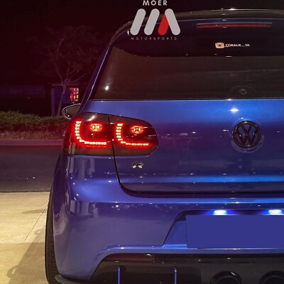 #ad 4 PCS Smoked LED Tail Lights For 2010 2014 Volkswagen VW Golf 6 MK6 GTI Golf R $237.99