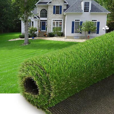 #ad 9x40 ft Artificial Grass Mat Synthetic Landscape Fake Lawn Pet Dog Turf Garden $39.90